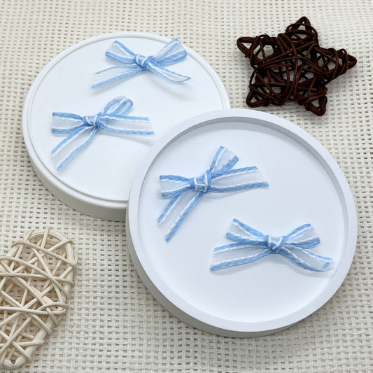 4cm Mesh Ribbon: Blue