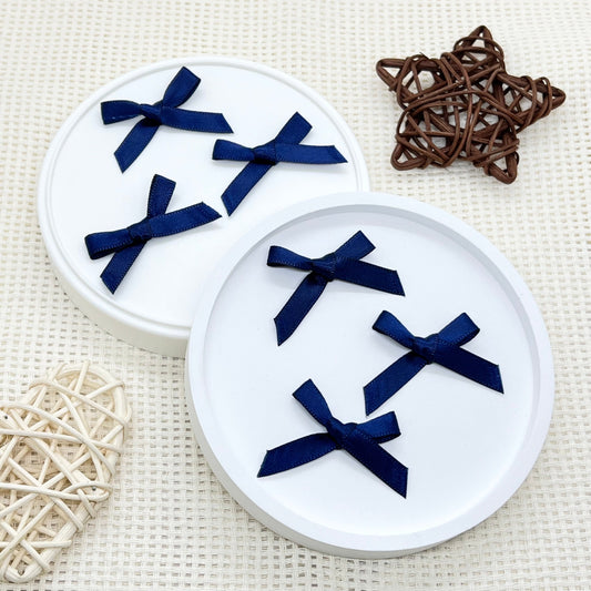 3cm Satin Ribbon: Navy