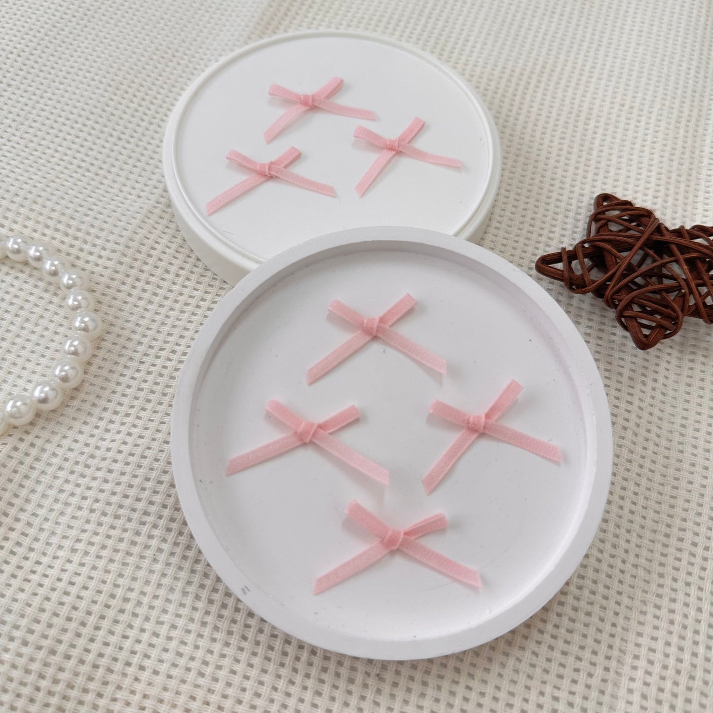 3cm Jute Ribbon: Baby Pink