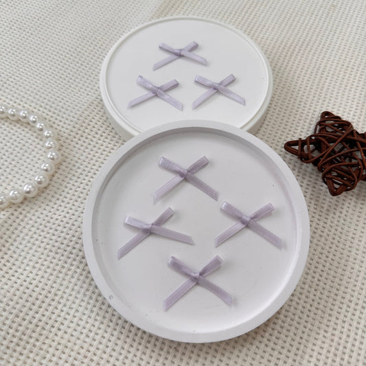3cm Mini Satin Ribbon: Light Lilac