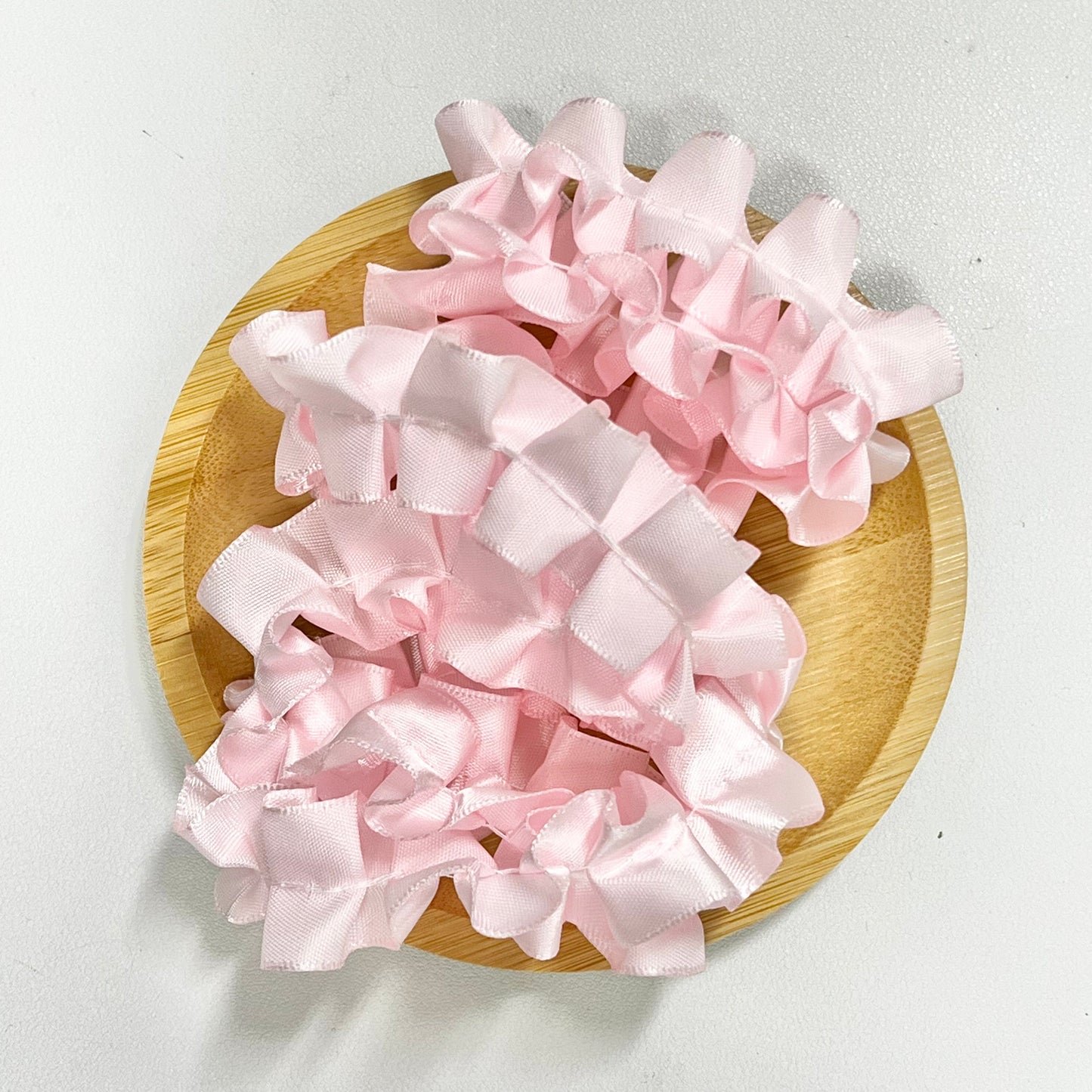 100cm Satin Ribbon: Pink Waves