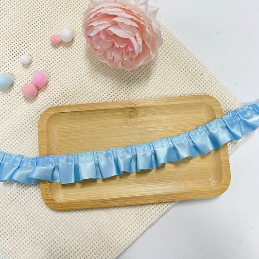 100cm Satin Ribbon: Sky Blue