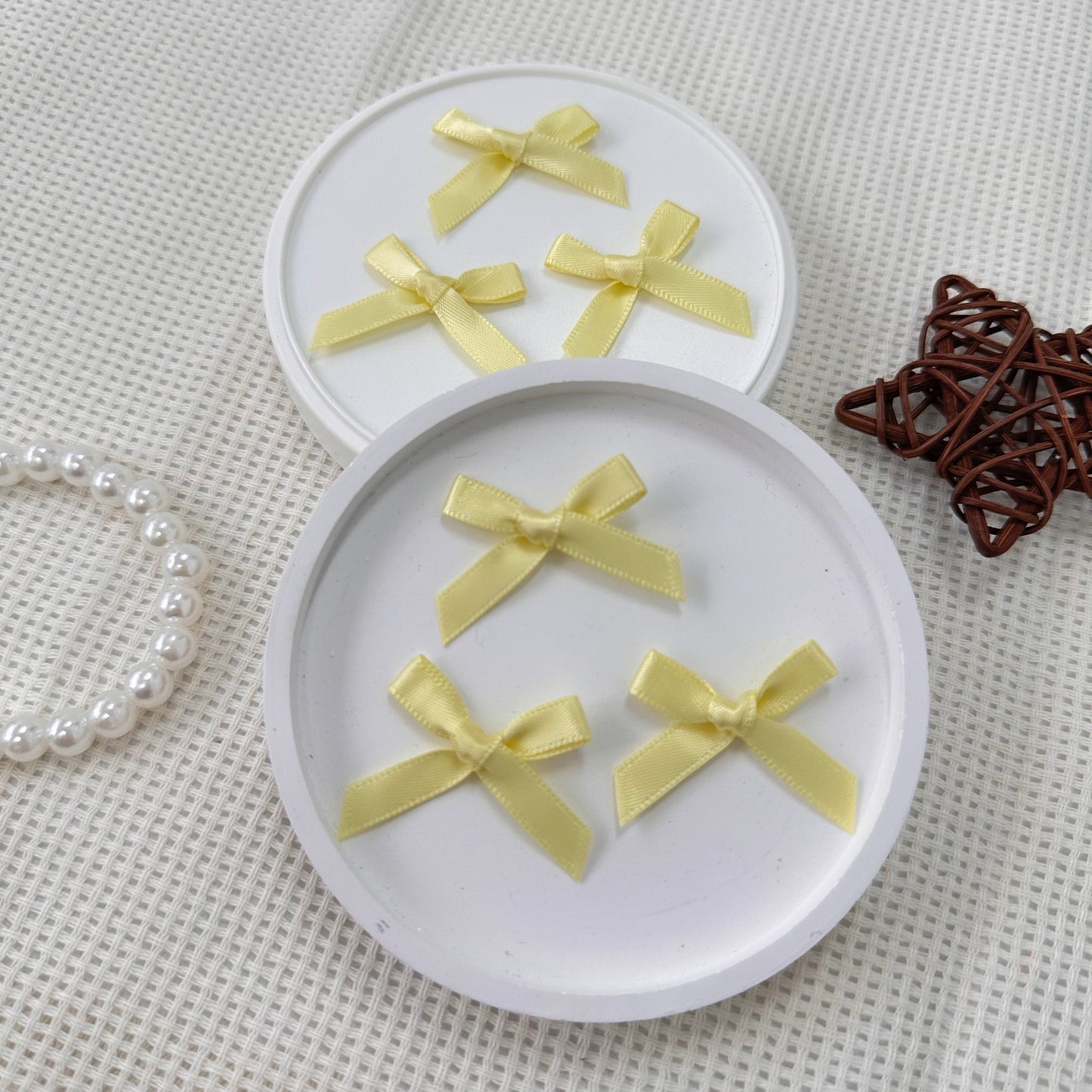 3cm Satin Ribbon: Yellow