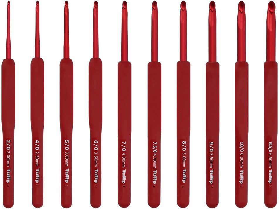 Tulip Etimo Red Crochet Hooks