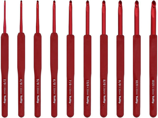 Tulip Etimo Red Crochet Hooks