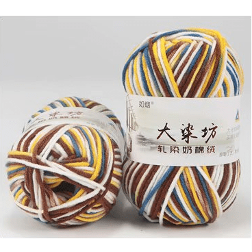 š® Milk Cotton Yarn: Melange (5ply)