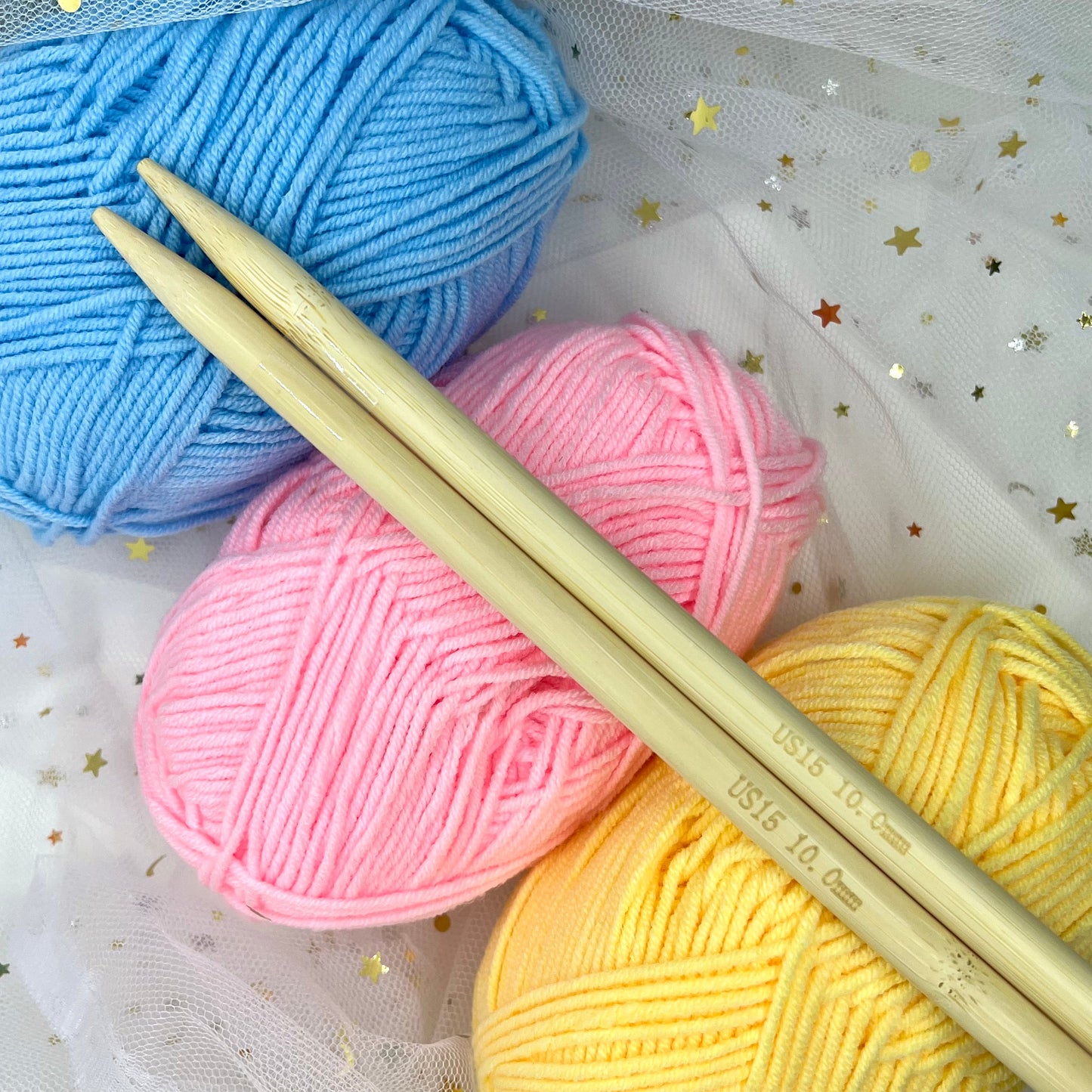 Bamboo Straight Knitting Needle (30cm)