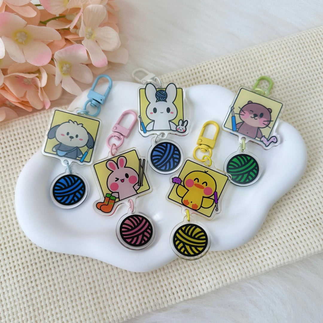 Memo & Yarn Friends - Keychain – Memo's Art House