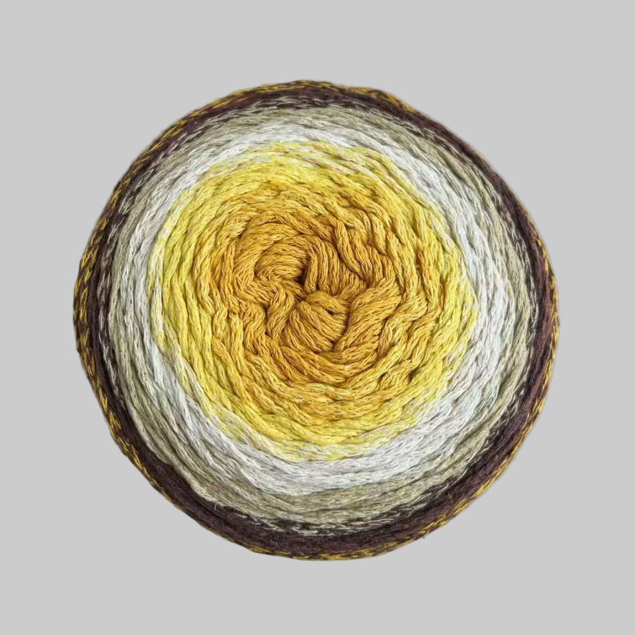 Warm & Glow - Daffodil Bliss | Braided Rope Aran Cake