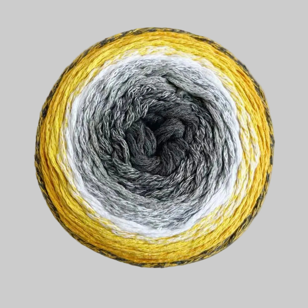 Warm & Glow - Daffodil Bliss | Braided Rope Aran Cake