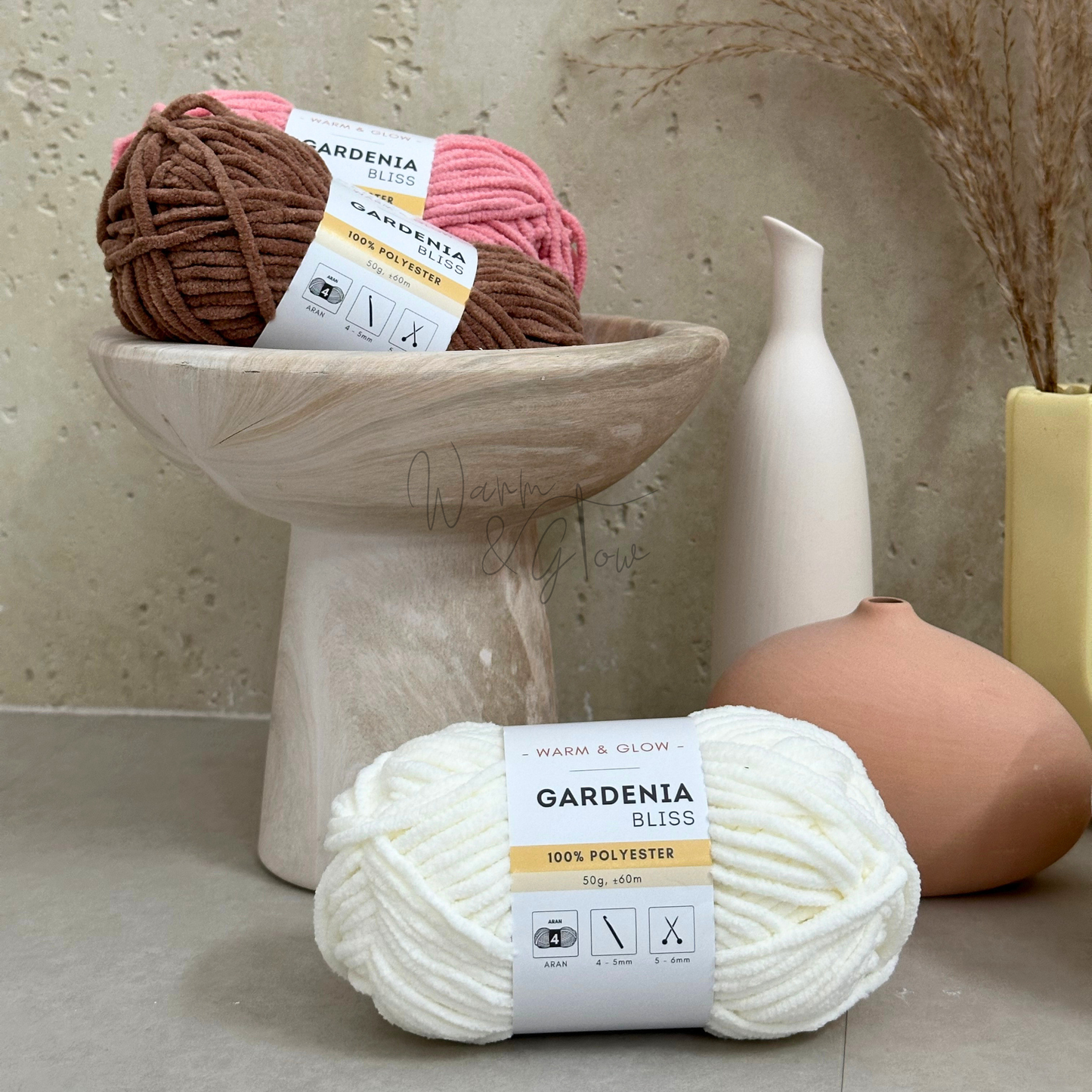 Warm & Glow - Gardenia Bliss | Aran Chenille Baby