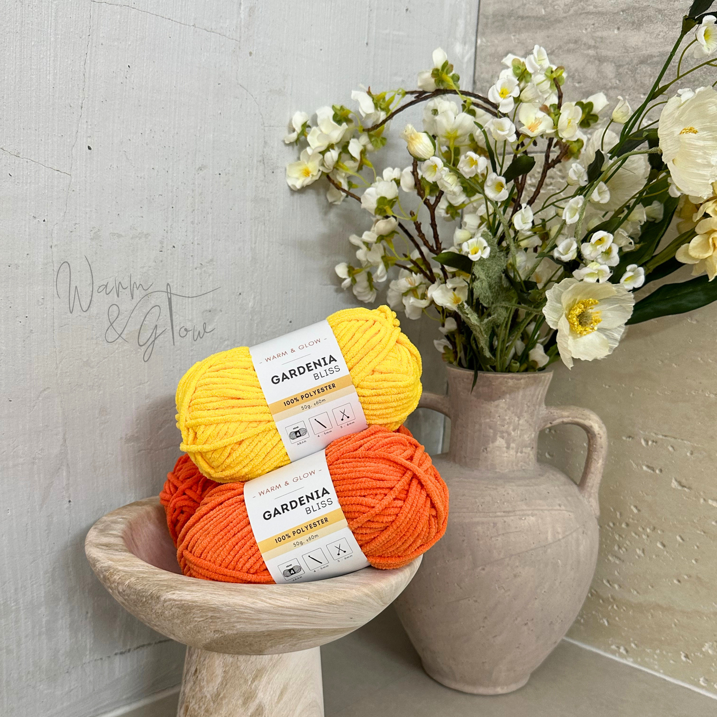 Warm & Glow - Gardenia Bliss | Aran Chenille Baby