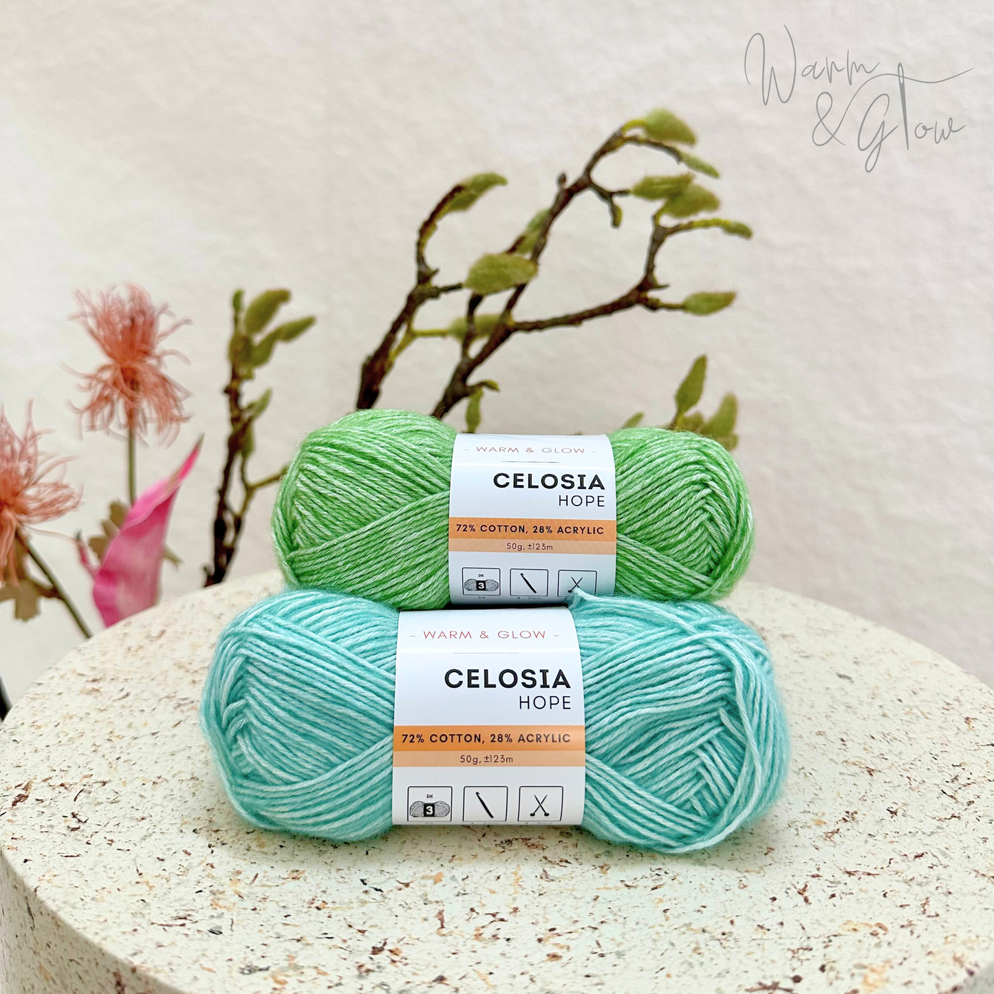 Warm & Glow - Celosia Hope | Stonewashed DK