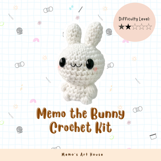 [Kit] Memo the Bunny | Beginner Friendly Crochet Kit