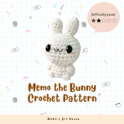 [Kit] Memo the Bunny | Beginner Friendly Crochet Kit