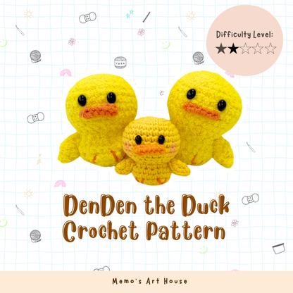 [Kit] DenDen the Duck | Beginner Friendly Crochet Kit