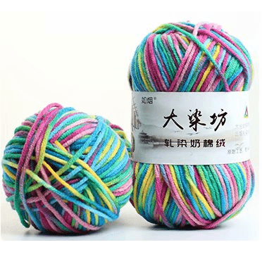 🐮 Milk Cotton Yarn: Melange (5ply)