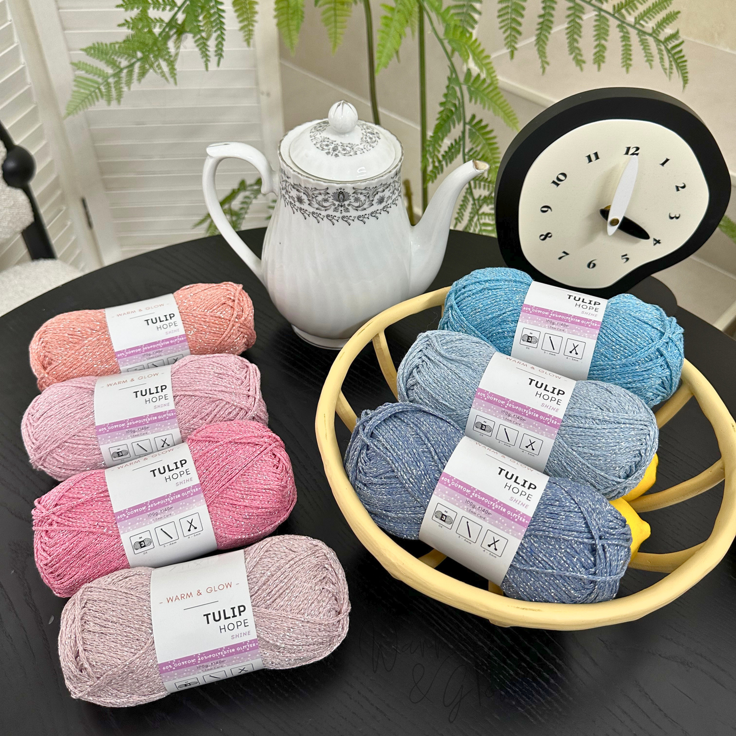 Warm & Glow - Tulip Hope Shine | Glitter Braided Rope DK