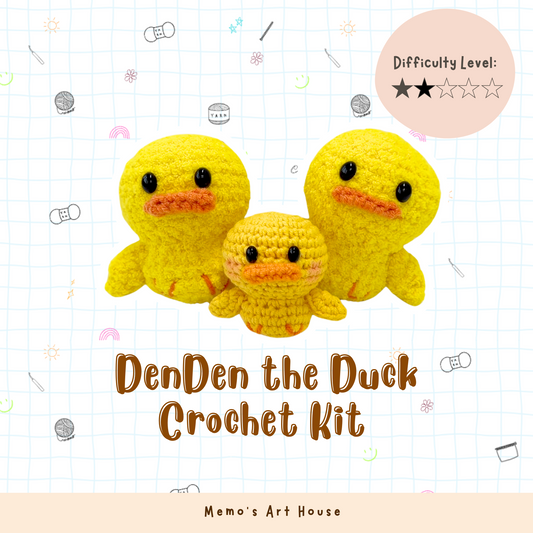 [Kit] DenDen the Duck | Beginner Friendly Crochet Kit