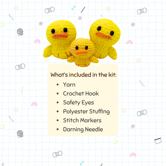 [Kit] DenDen the Duck | Beginner Friendly Crochet Kit