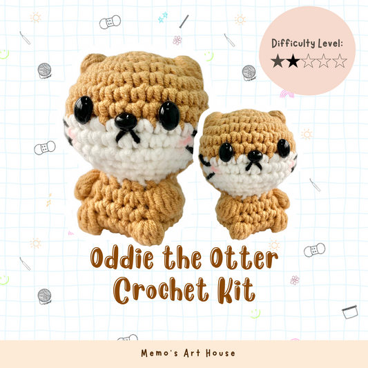 [Kit] Oddie the Otter | Beginner Friendly Crochet Kit