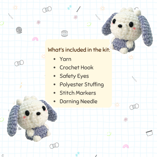 [Kit] Bubble the Doggo | Beginner Friendly Crochet Kit