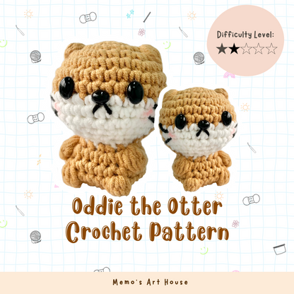 [Kit] Oddie the Otter | Beginner Friendly Crochet Kit