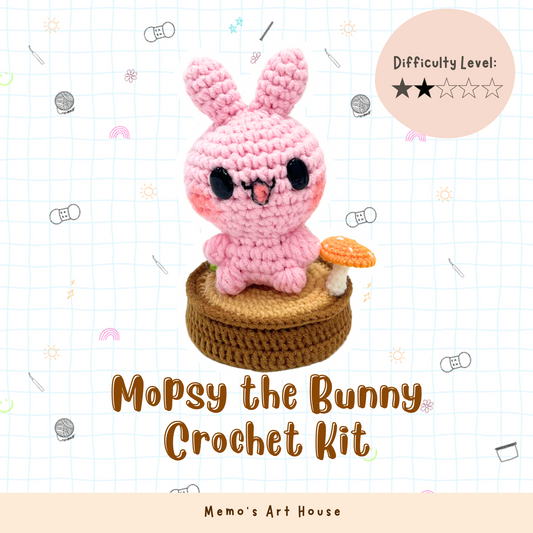 [Kit] Mopsy the Bunny | Beginner Friendly Crochet Kit