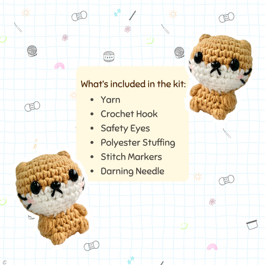 [Kit] Oddie the Otter | Beginner Friendly Crochet Kit