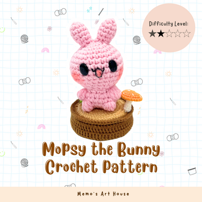 [Kit] Mopsy the Bunny | Beginner Friendly Crochet Kit