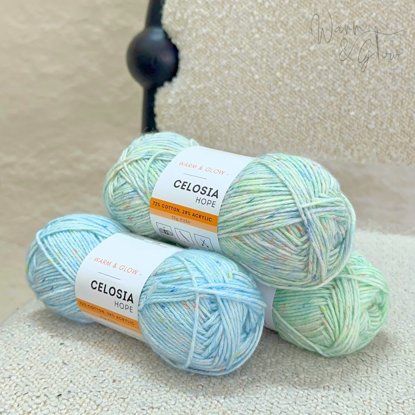 Warm & Glow - Celosia Hope | Stonewashed DK