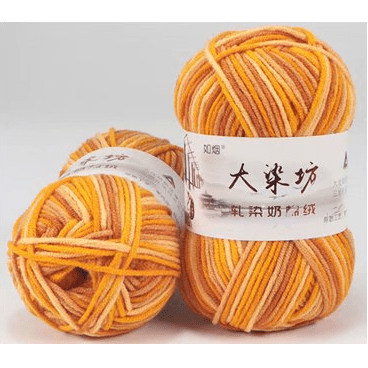 🐮 Milk Cotton Yarn: Melange (5ply)