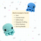 [Kit] Iggy the Jellyfish | Beginner Friendly Crochet Kit