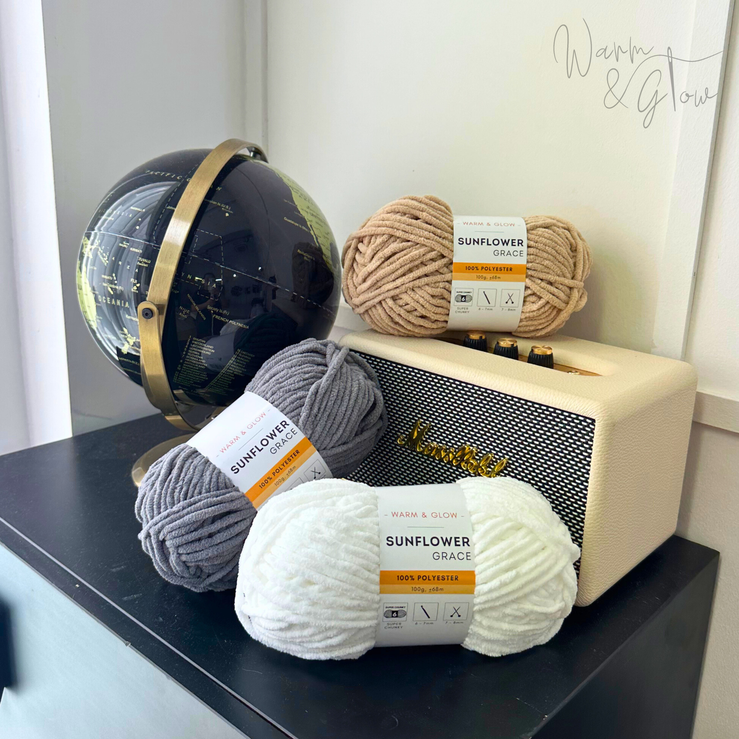 Warm & Glow - Sunflower Grace | Super Chunky Chenille