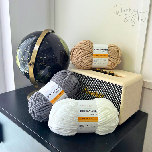 Warm & Glow - Sunflower Grace | Super Chunky Chenille