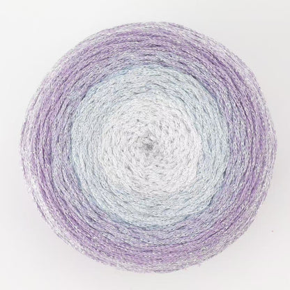 Warm & Glow - Daffodil Bliss Shine | Glitter Braided Rope Aran Cake