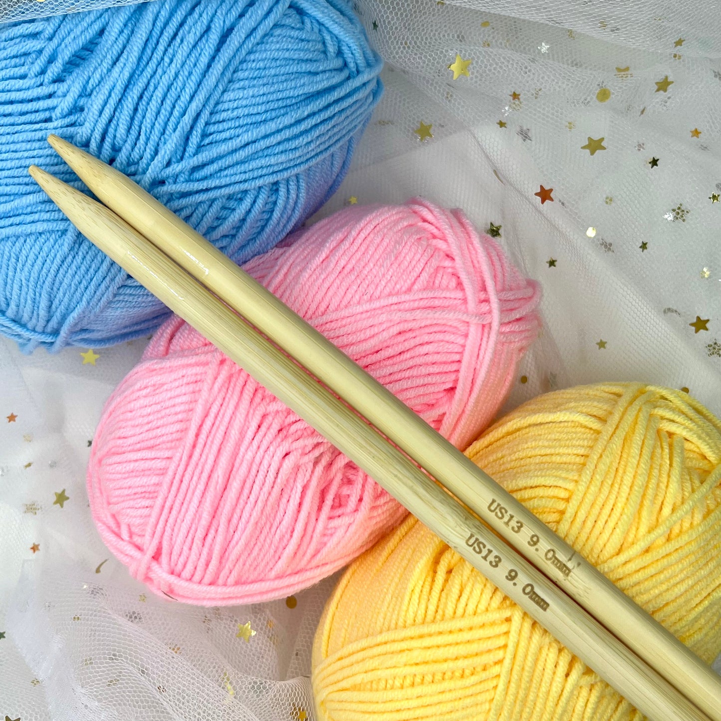 Bamboo Straight Knitting Needle (30cm)