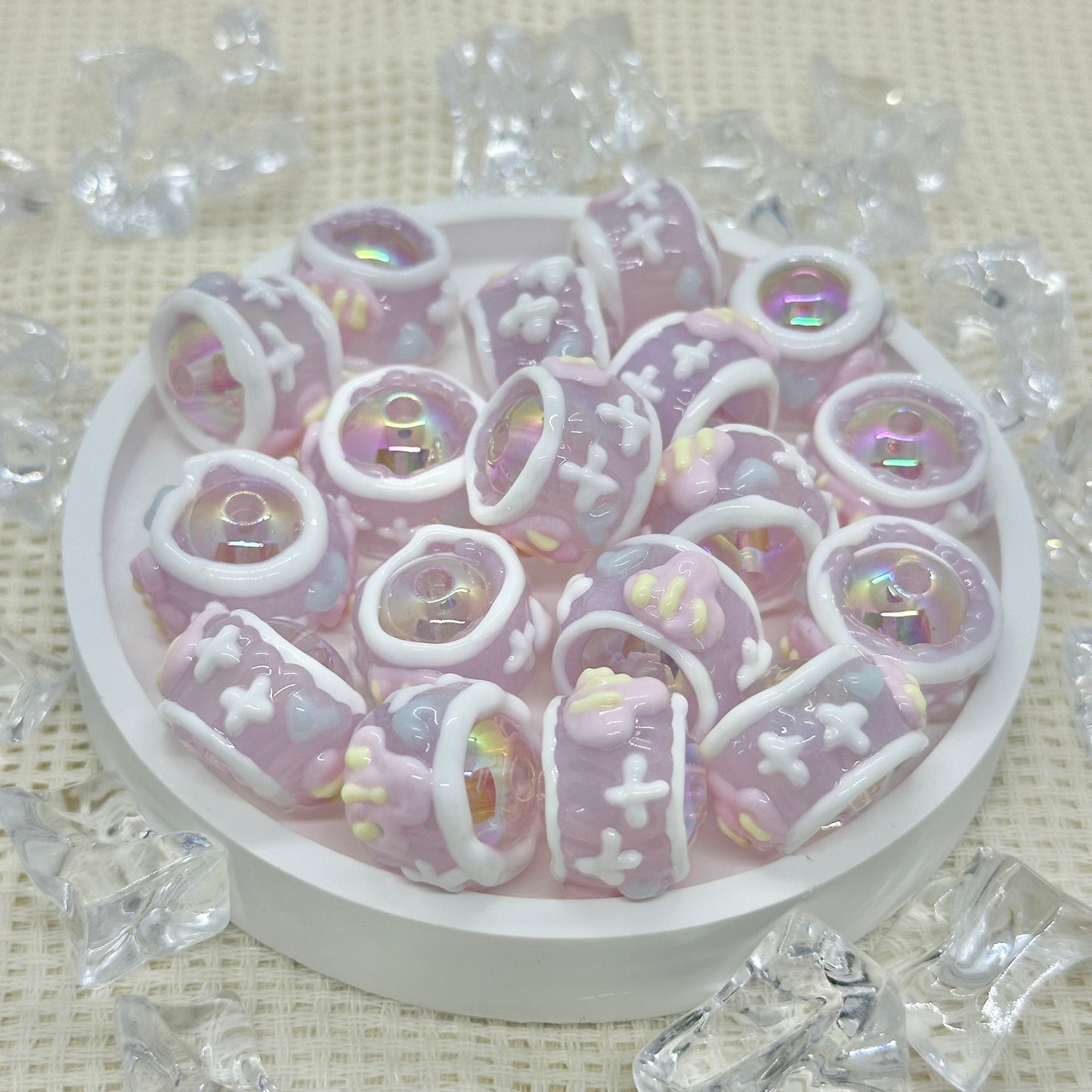 HandPainted Beads: Lollipop