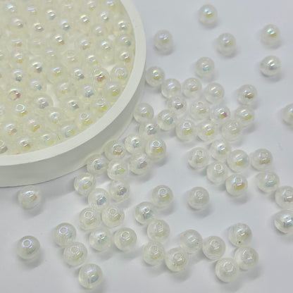 AB Beads: 8mm Transparent Beads