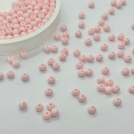 Acrylic Beads: 6mm Pastel Ball (Opaque)