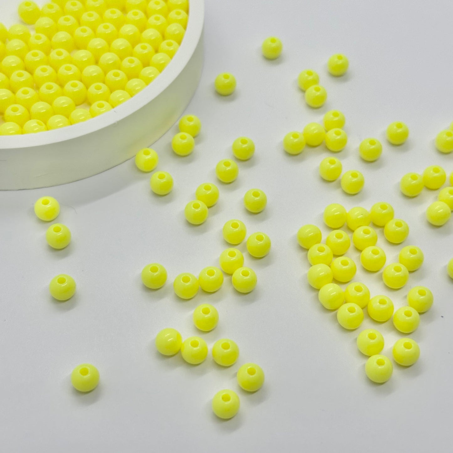 Acrylic Beads: 6mm Pastel Ball (Opaque)
