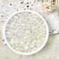 8mm AB Iridescent Glitter Beads (Pearl White)