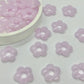 Acrylic Beads: Pastel Flower (Clear)