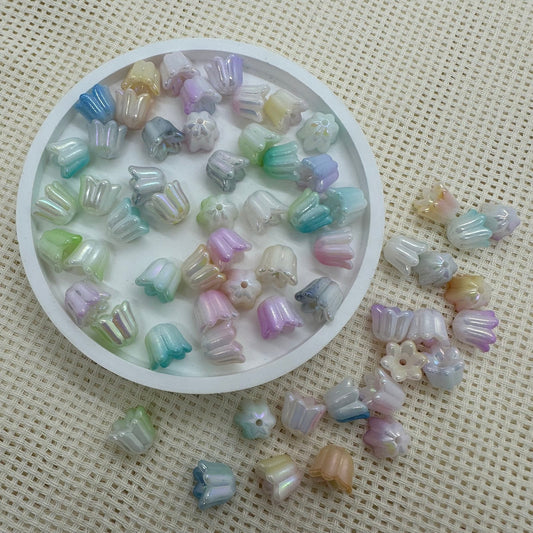 Acrylic Beads: Tulips in Assorted Gradient