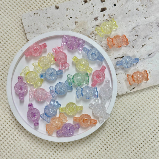 AB Beads: Transclucent Cracked Candy (Assorted Colors)