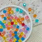 AB Beads: 7mm Transclucent Squares (Assorted Colors)