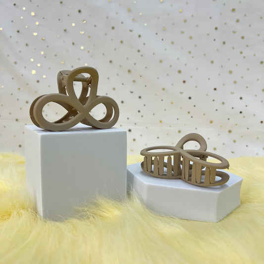 Matte Claw Clip: Ribbon (Assorted Colors)