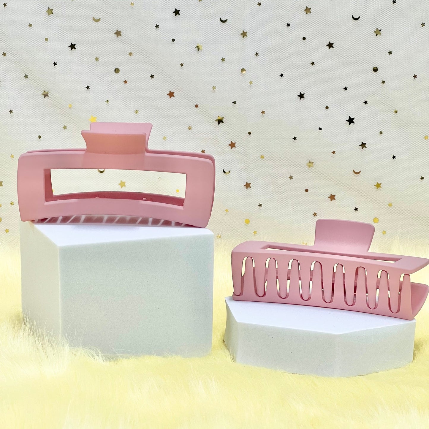 Matte Claw Clip: Rectangle Claw Clip (Assorted Colors)