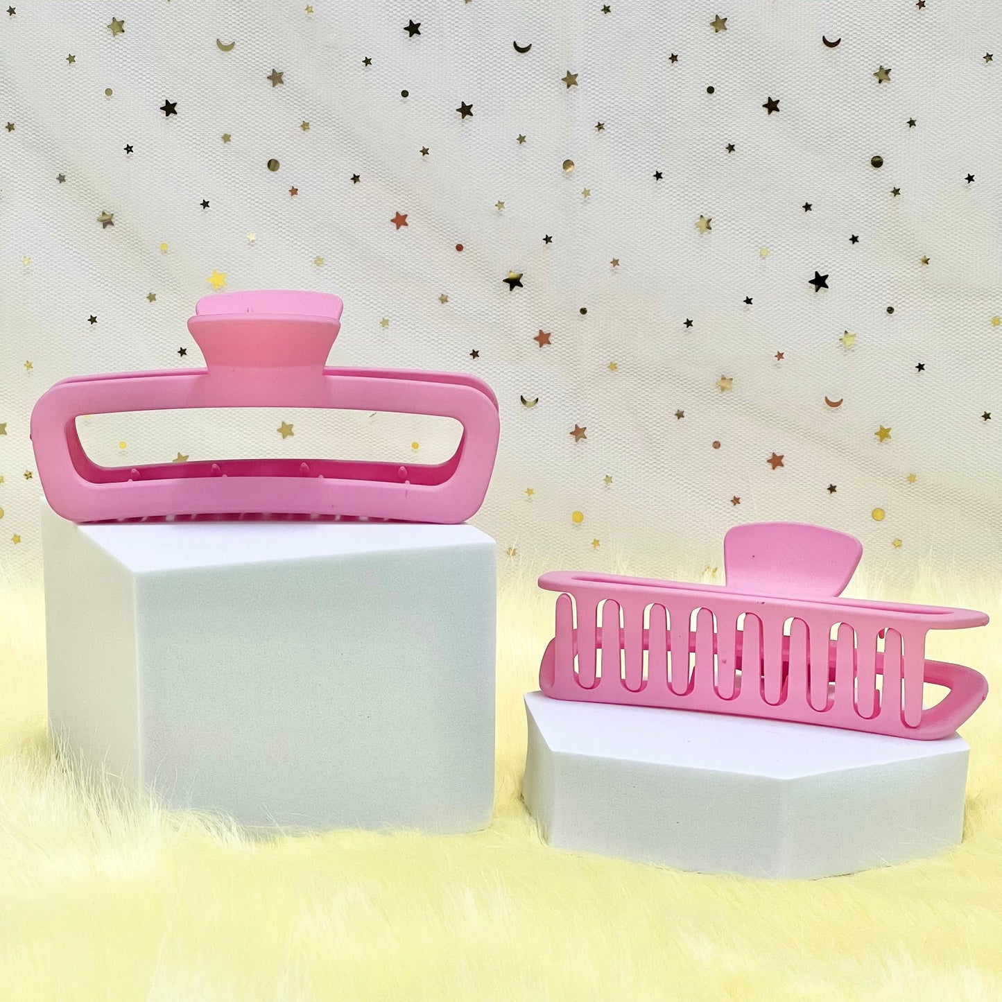 Matte Claw Clip: Rounded Rectangle Claw Clip (Assorted Colors)