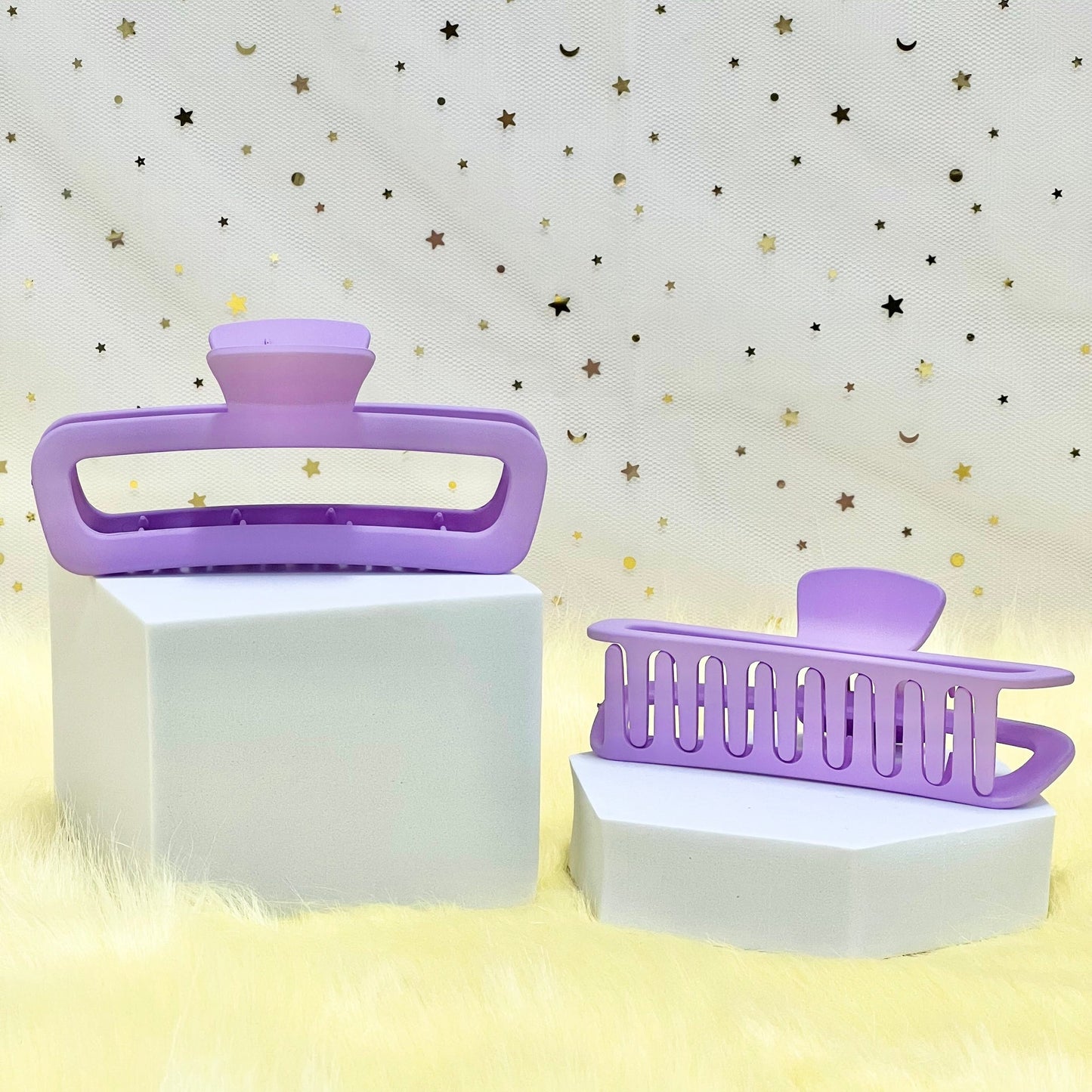 Matte Claw Clip: Rounded Rectangle Claw Clip (Assorted Colors)